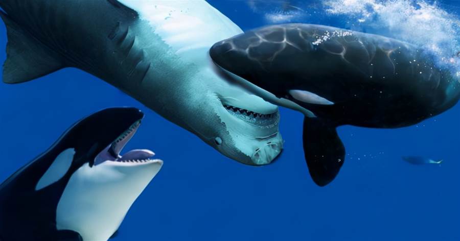 掏肝大白鯊，圍捕藍鯨，看到體型小的領航鯨，虎鯨為什麼要逃跑？